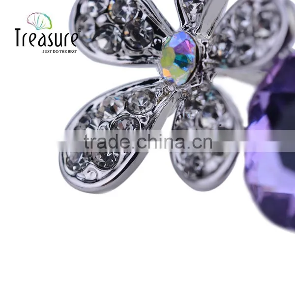 Fashionable Jewelry Flower Brooch With Colorful Rhinestone Brooch Jewelry photo-4