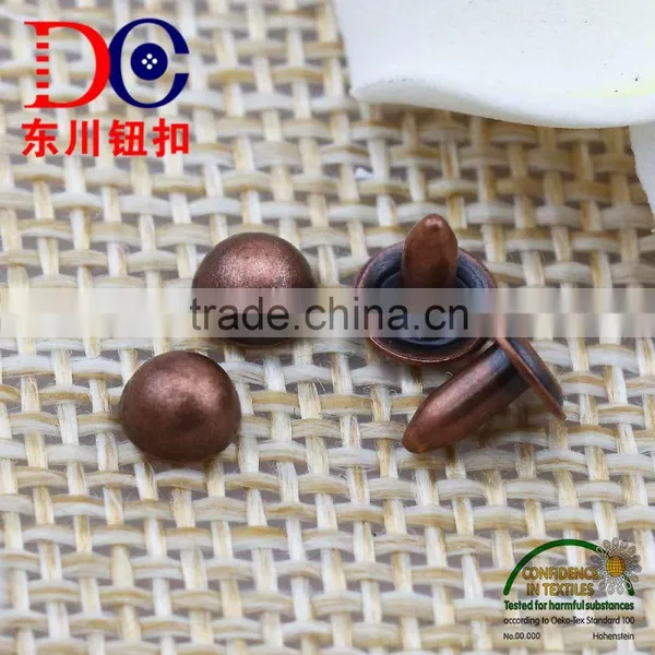 Plating Washable Mushroom Shape Copper Rivet for Leather photo-2