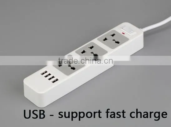 2500w Power Extension Socket With USB Charging Port photo-2