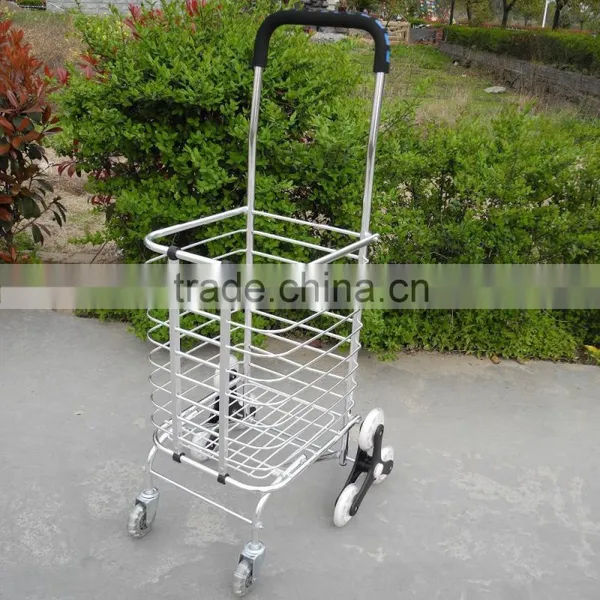 Folded Shopping Cart----Aluminum Alloy Frame With Front and Rear PU Wheel photo-3