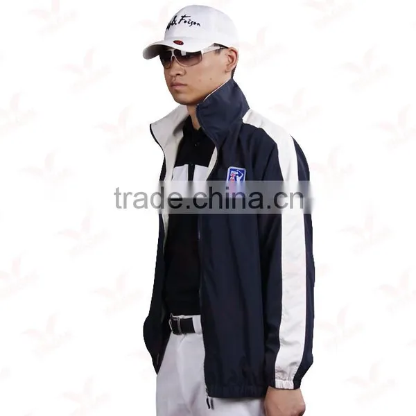 Customized Nylon Waterproof Material Men's Long Sleeves Golf Jacket photo-2