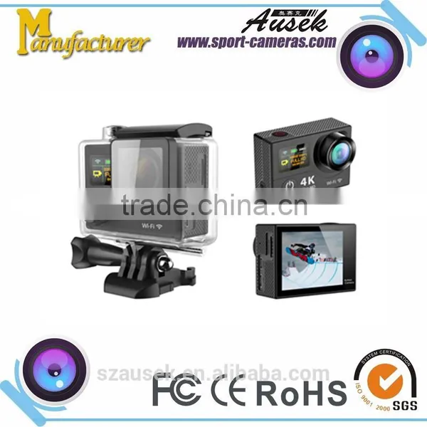 4K 30fps Action Camera Dual Screen go Pro Style Original Genuine AT-H3R 4K + Wifi + 2.4G Remote Control photo-5