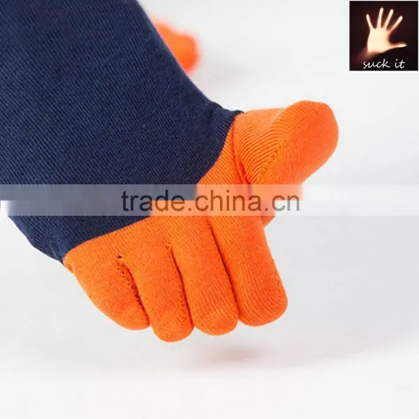 Bulk Wholesale High Quality Unisex Colorful Cotton Toe Socks Fashion Cotton Comfy Toe Socks One Size Fits All Cotton Sock photo-5
