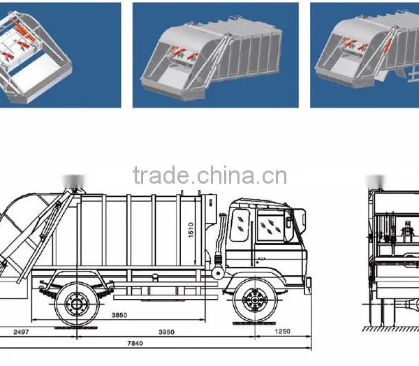 8CBM SINOTRUK Compressed Garbage Trucks for Sale 2014 photo-6