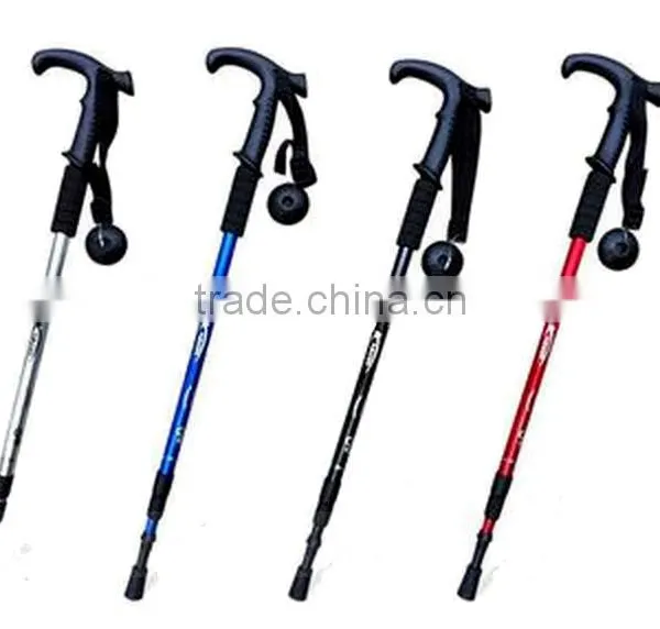 3 Section Aluminum6061 Telescopic Trekking Pole Nordic Walking Stick