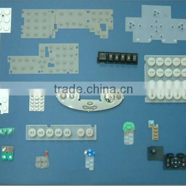 Silkscreen Printed and Die Cut,Clear Punched Window,Self Adhesive Polycarbonate Labels For Remote Control photo-3