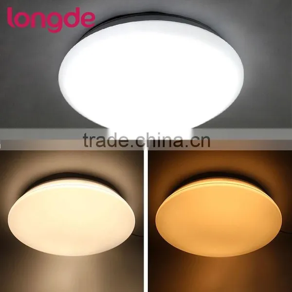 12W Wall Switch Shift Lamp CCT+Night Light PMMA Cover LED Ceiling Lamp With 3 Years Warranty