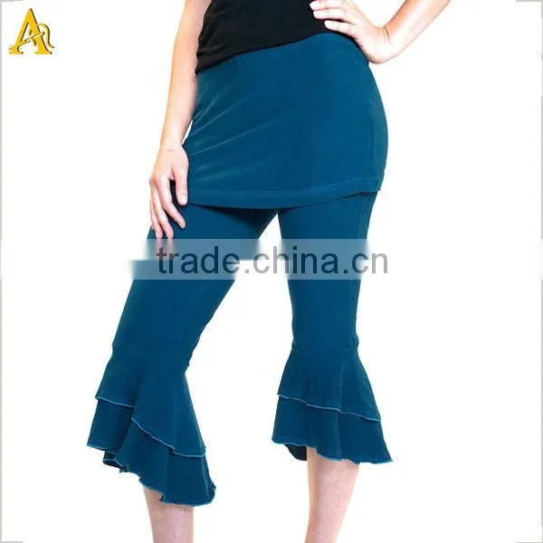 Ruffle Capri Pants / Bloomers - BUSTLE CAPRIS - Festival Clothing