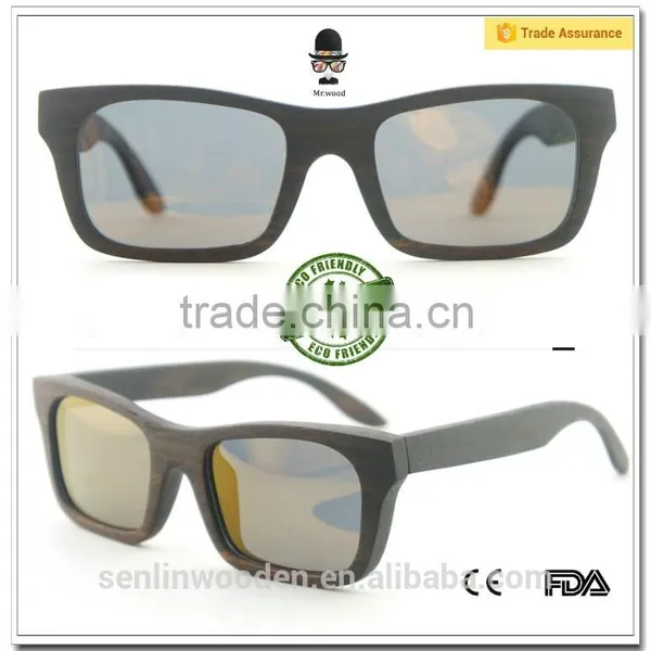 Wooden Eyewear Bamboo Sunglass With Polarized Lenses