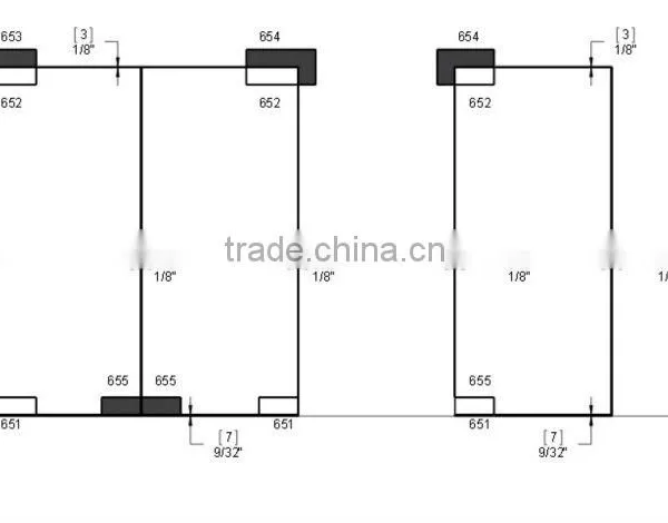 USA Made Bottom Patch Fittings for Right and Left Hand Doors photo-3