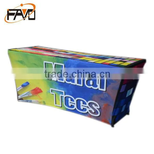 Factory Direct Round Spandex Cocktail Table Cover photo-4