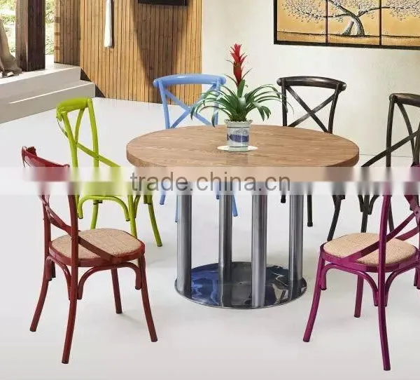 Iron Frame Pashmina Multicolor Dining Chair photo-2