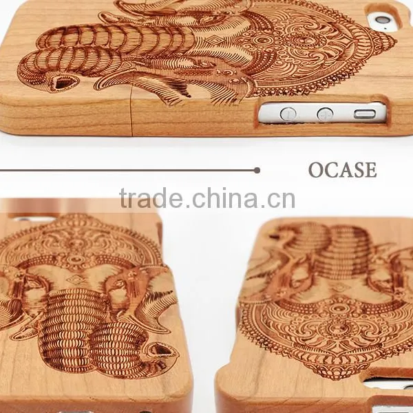 Yuanzhao Hot Sell Cherry Wood Mobile Parts Smartphone Case/Cellphone Case for Iphone 6 photo-5