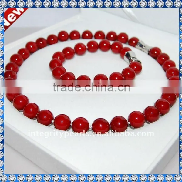 12mm Red Sea Shell Pearl Imitation Jewellery
