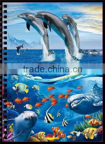 3D Emboss Spot-uv Coating Paper Cover Notebook photo-2