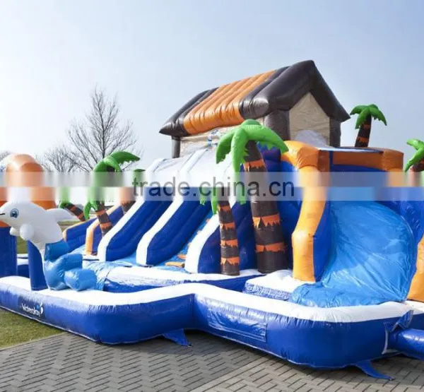 Boys and Girls Water Inflatable Pool Slide, Low Price Inflatable Waterslide on Sale photo-4