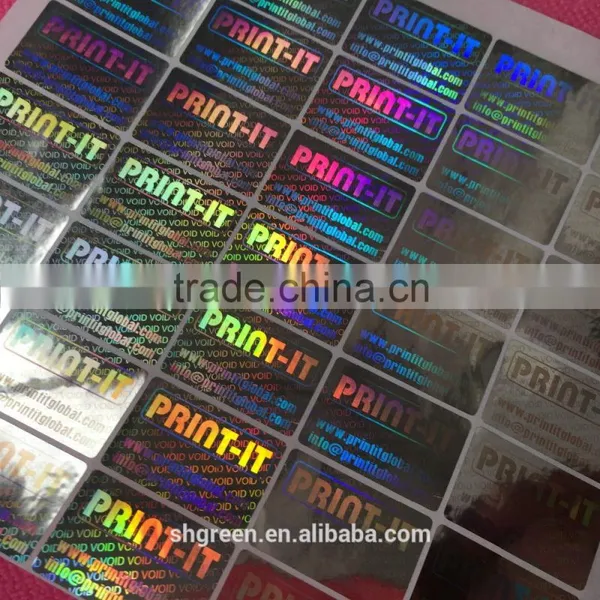 High Sercurity Anti-counterfeit Laser Printing Hologram Sticker With Red Basis photo-4