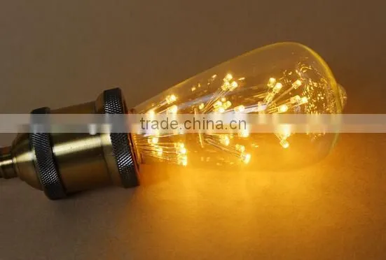 Fireworks LED Light E27 ST64 Edison Vintage Flower Bulb Lamp Decorative Cafe Star photo-2