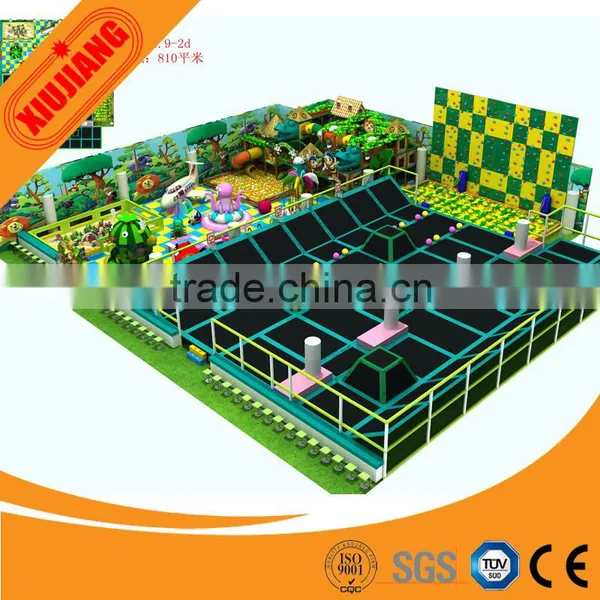Children Fitness Equipment, Indoor Playground Trampoline Park for Kids photo-2