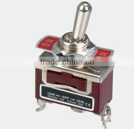 Single Pole Double Throw Matel Small Toggle Switch 1122FS