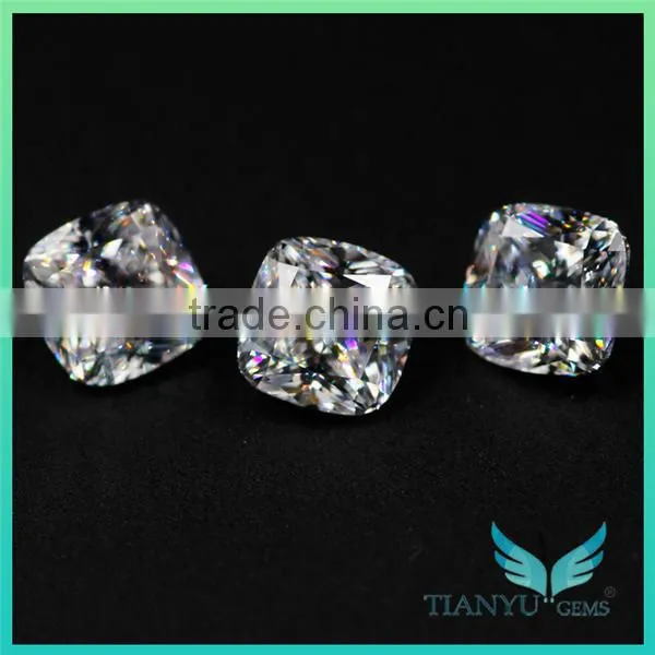 Free Sample Wholesale Zircon Gemstone Cushion Cut White Cubic Zirconia Jewelry photo-3