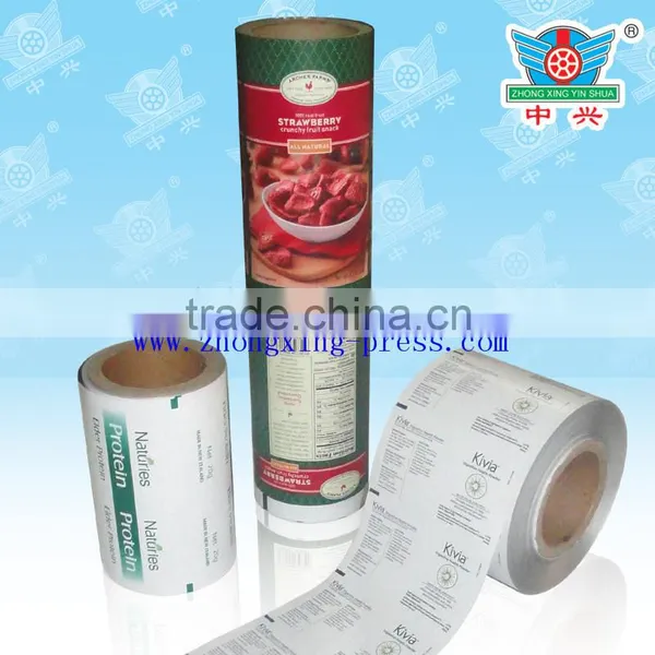 Food Packaging Plastic Laminated Roll Film Non-benzene,Non-keton Packaging Film Rolls photo-5