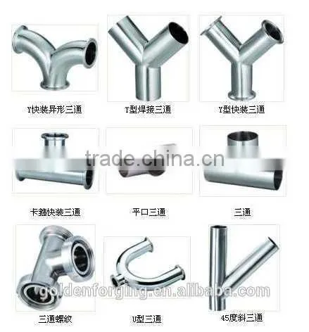 Forging Mechanical Parts Fabrication Services Cross Pipe Fittings Stainless Steel Tee Black Steel Pipe Tee photo-4