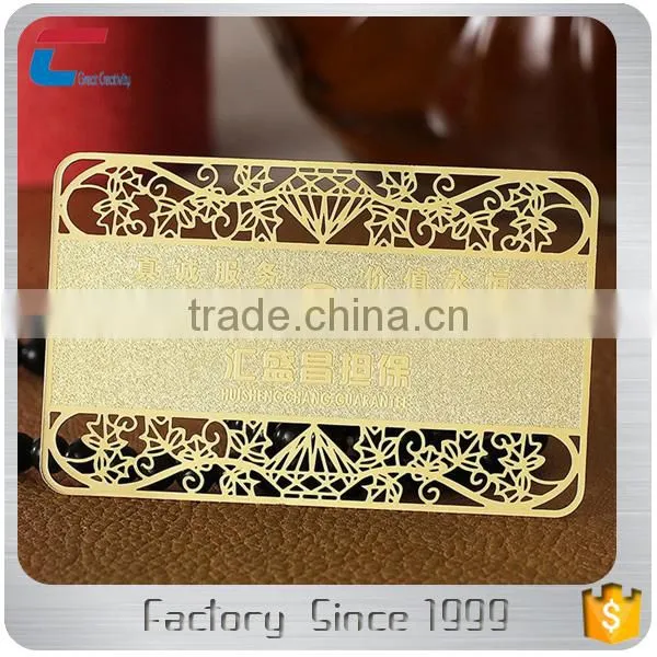 Engraved Gold Plated Stainless Steel Metal Business Cards photo-3