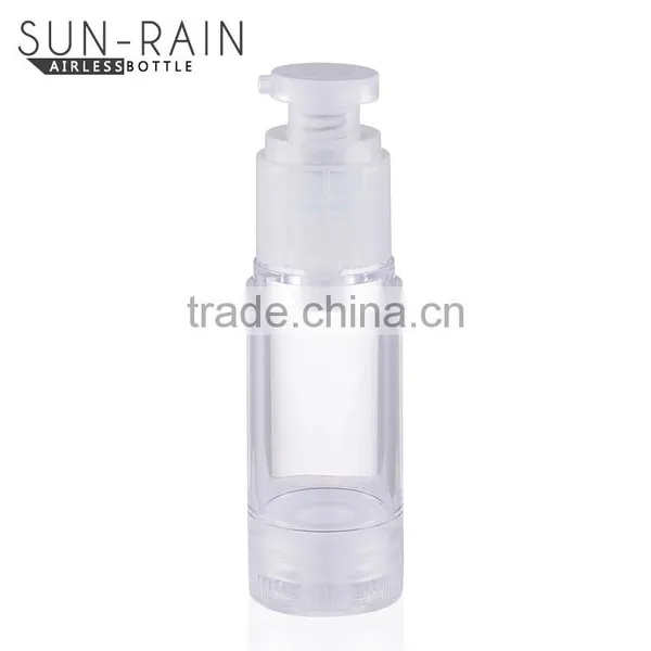 Professional Spring Outside Empty Silver Cosmetic Plastic Airless Bottle 50ml photo-2