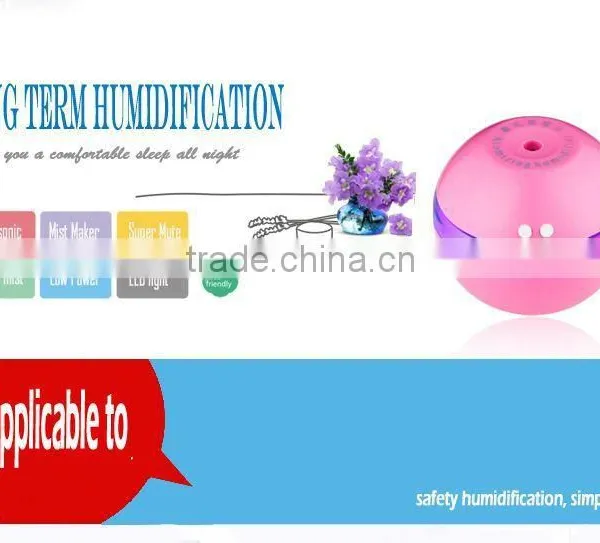 Water Bottle Room Ultrasonic Humidifier With Night Lamp photo-2