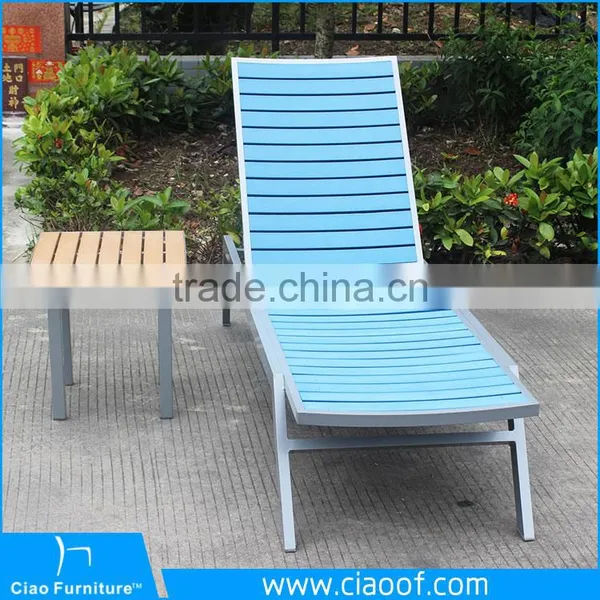 Outdoor Rattan Lounge Furniture Aluminum Sun Lounger Beach Chair photo-2