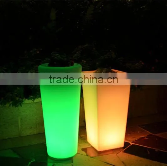 Outdoor Led Luminous Planter/ Decorative Plastic Flower Pot photo-5