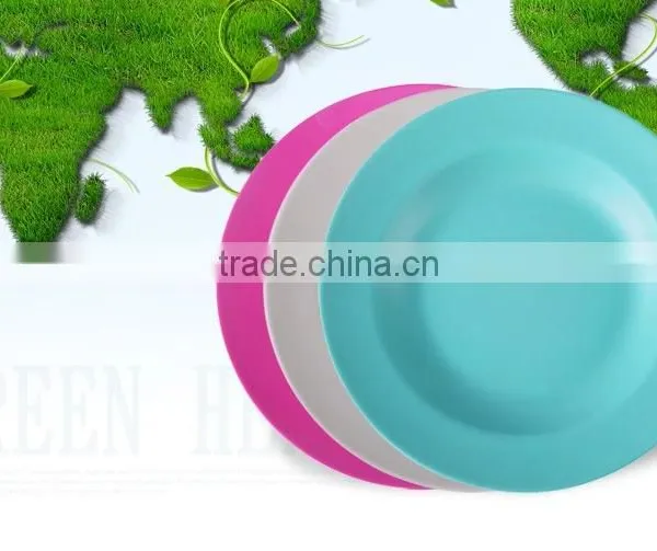Factory Wholesale Biodegradable Bamboo Fiber Eco Plate photo-6