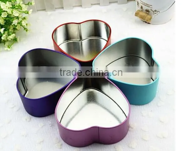 Customized Heart Shape Tin Box photo-2
