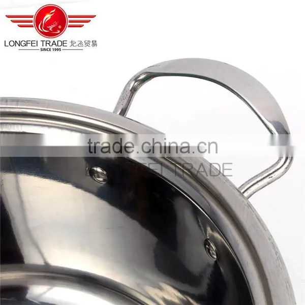 Hot Selling 3pcs Colorized Stainless Steel Soup Pot Kitchen Cookware With Decal photo-5