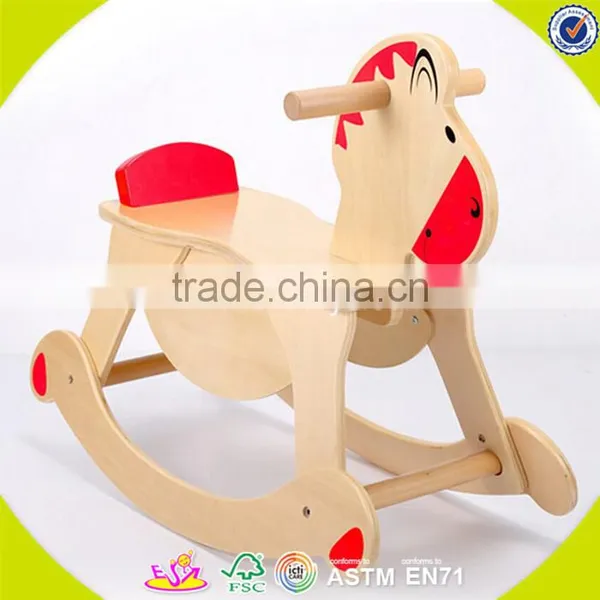 2017 wholesale wooden toy rocking horse fashion wooden toy rocking horse most lovely wooden toy rocking horse W16D063