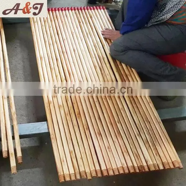 Durable Wooden Mop Handle With 5 cm Red Cap photo-2