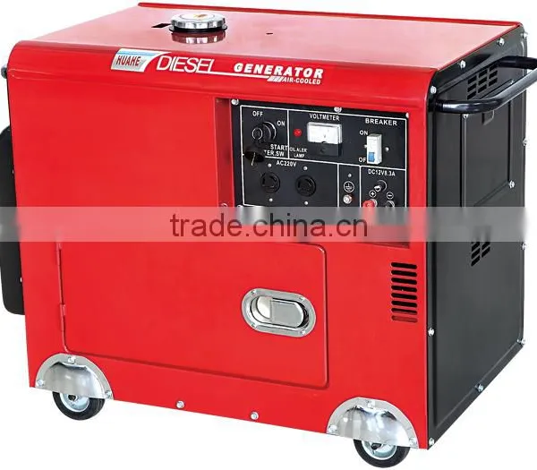 5KW Silent Diesel Generator Price, 186F Engine Diesel Generator With Wheel,diesel Generator With America Socket photo-3