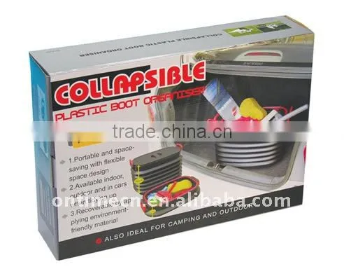 COLLAPSIBLE PLASTIC BOOT ORGANISER