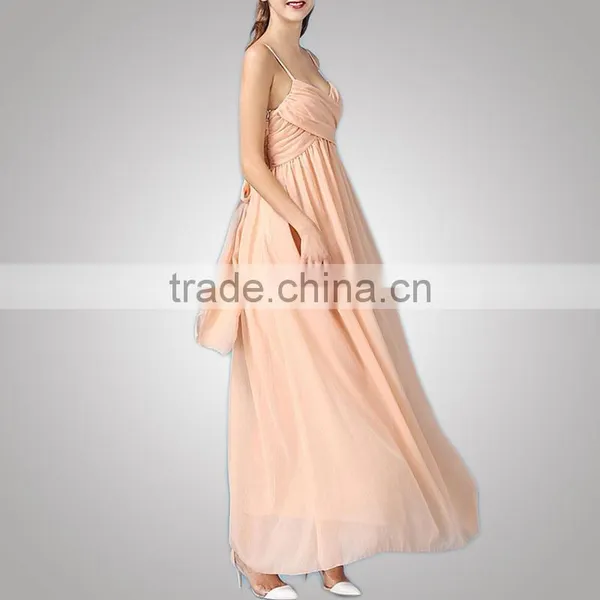 Beautiful Ladies Elegant Design Breathable Bridal Train Dress Factory Provide photo-4