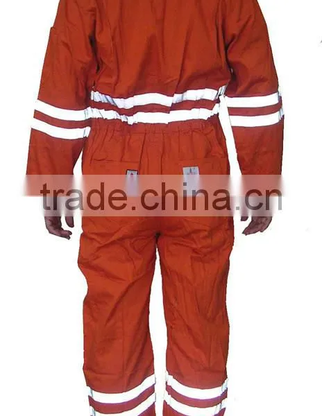 Customized Reflective Tape Safety Overall Workwear Coverall photo-2