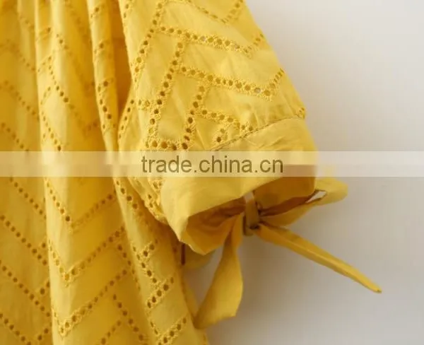 High Quality Girls off Shoulder Tops and Blouses With Bow Half Sleeves photo-4