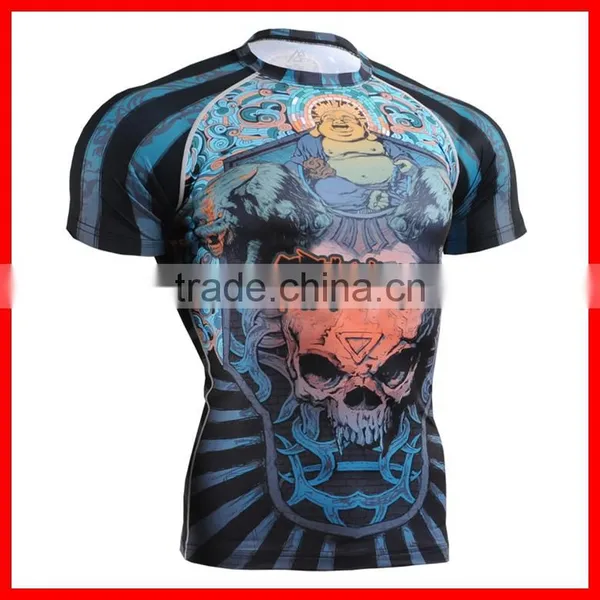 2015 Professional Fitness Wear Black Compression Shirt for Training/Yoga photo-2