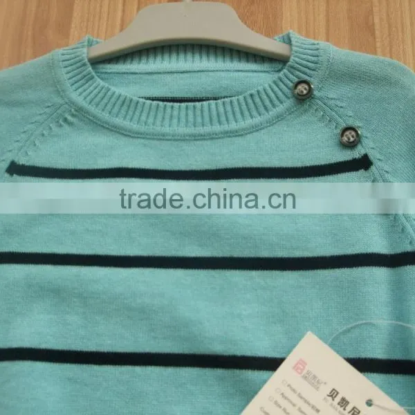 High Quality Baby Boys Sweater Design With Shoulder Woode Button(BKNB5586) photo-2