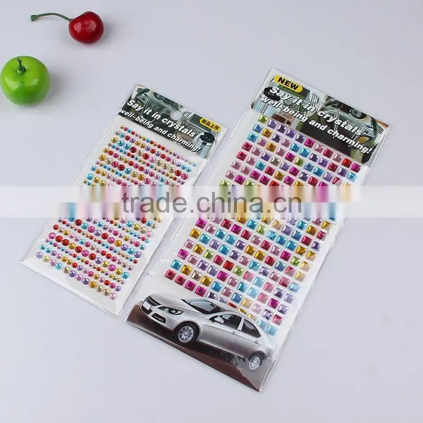 Crystal /acrylic Diamond Sticker Rhinestone Gem Car Stickers Decorate Sticker photo-3