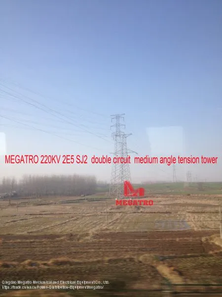 MEGATRO 220KV 2E5 SJ2 Double Circuit Medium Angle Tension Tower photo-2