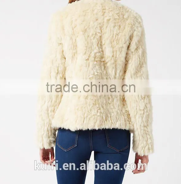Hot Sale Ladies' Fashion 100% Real Natural REX Rabbit Fur Coat Women's Winter Rex Fur Coat Outerwear Coats Plus Size photo-3