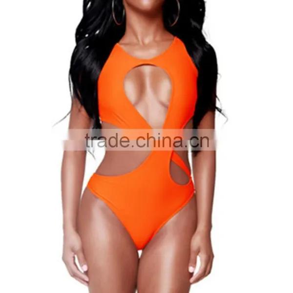 M897 Dingyang Fashion Sexy Backless Cross One Piece Bikini Swimwear photo-2