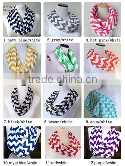 Wholesale Chevron Jersey Infinity Scarf photo-2