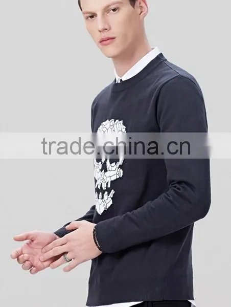Hot Sale Lowest China Price Fashion Men Sweater 2017 for Black photo-4